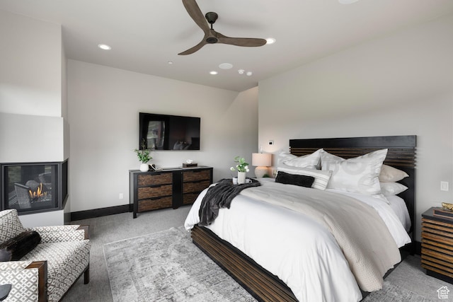 942 N Explorer Peak Dr Unit 420, Heber City, UT 84032 - bedroom featuring carpet, a ceiling fan, recessed lighting, and baseboards