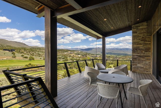 942 N Explorer Peak Dr Unit 420, Heber City, UT 84032 - deck with a mountain view