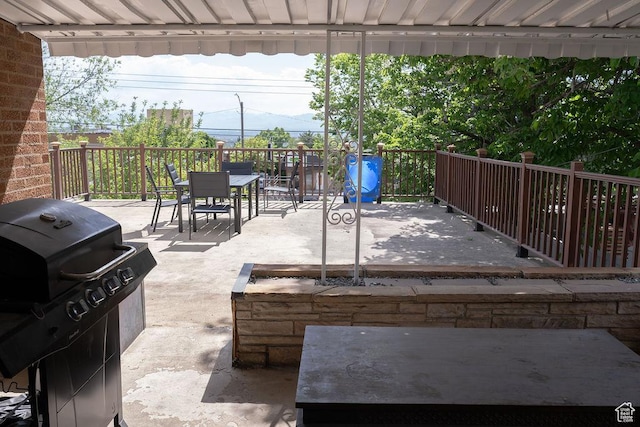 1444 S Beacon Dr E, Salt Lake City, UT 84108 - view of patio / terrace with a grill and outdoor dining space