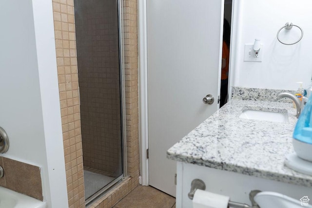 1444 S Beacon Dr E, Salt Lake City, UT 84108 - full bath with a shower stall and vanity