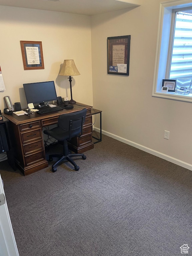 536 E 2200 N, North Ogden, UT 84414 - home office featuring carpet floors and baseboards