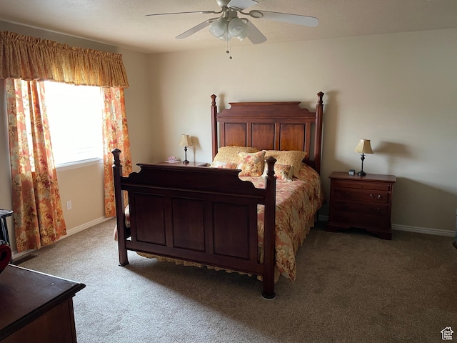 536 E 2200 N, North Ogden, UT 84414 - bedroom with carpet, ceiling fan, and baseboards