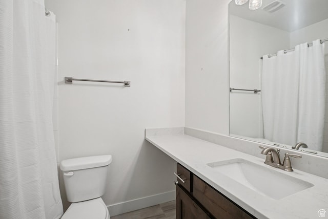 3041 Cedar Dr, Park City, UT 84098 - full bath featuring vanity, wood finished floors, and curtained shower