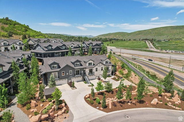 3041 Cedar Dr, Park City, UT 84098 - aerial view of residential area with mountains