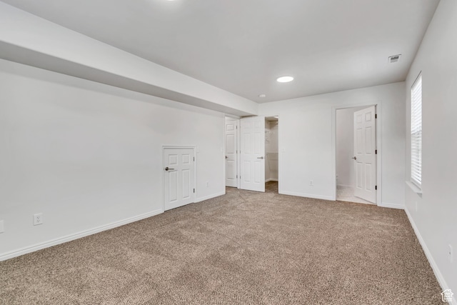 1770 W 950 S, Springville, UT 84663 - unfurnished bedroom featuring carpet floors, baseboards, recessed lighting, and a spacious closet
