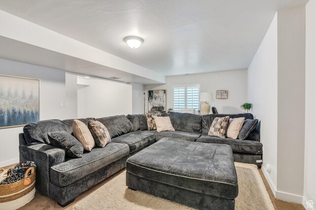 10394 S Crow Wing Dr, South Jordan, UT 84009 - carpeted living room with baseboards