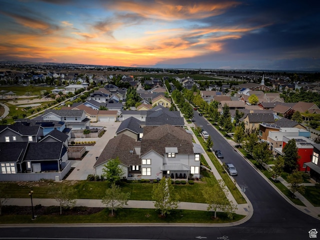 10394 S Crow Wing Dr, South Jordan, UT 84009 - aerial view at dusk of a residential view