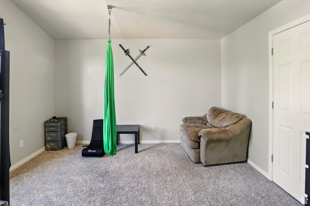 679 S Trail Cir W, Logan, UT 84341 - sitting room with carpet flooring and baseboards