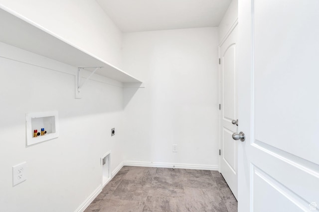 97 E Polaris Dr S Unit 394, Saratoga Springs, UT 84045 - laundry area with hookup for an electric dryer, washer hookup, and baseboards
