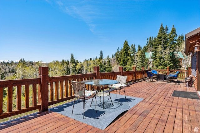 2620 Crow Loop, Coalville, UT 84017 - wooden deck featuring outdoor dining area