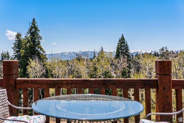 2620 Crow Loop, Coalville, UT 84017 - deck featuring a mountain view