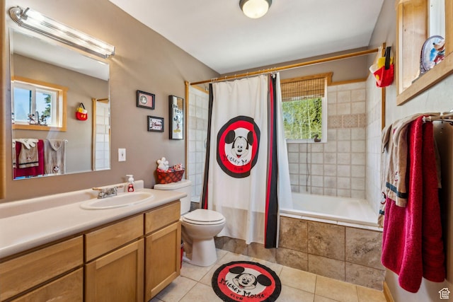 2620 Crow Loop, Coalville, UT 84017 - bathroom with tile patterned floors, tiled shower / bath, vanity, and toilet