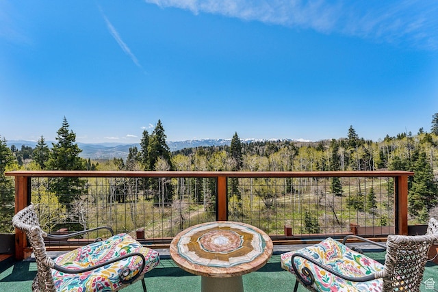 2620 Crow Loop, Coalville, UT 84017 - balcony with a forest view and a mountain view