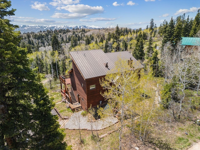2620 Crow Loop, Coalville, UT 84017 - aerial view of property and surrounding area with a heavily wooded area