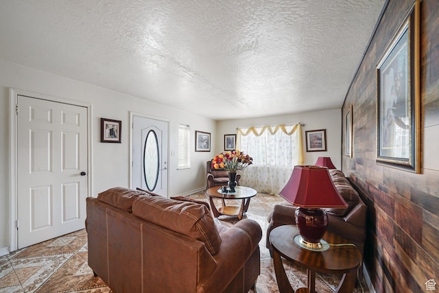 705 N American Beauty Dr, Salt Lake City, UT 84116 - living area featuring a textured ceiling