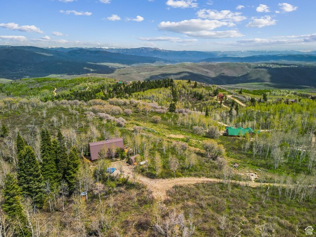 2422 S Valley View Cir, Coalville, UT 84017 - aerial overview of property's location with mountains