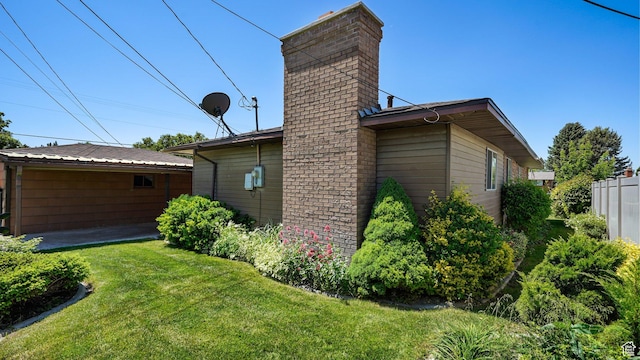 374 N 500 E, Spanish Fork, UT 84660 - view of side of property with a chimney