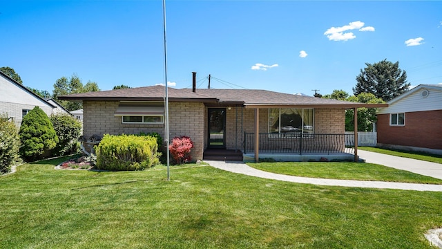 374 N 500 E, Spanish Fork, UT 84660 - view of front of home with a porch and a front lawn