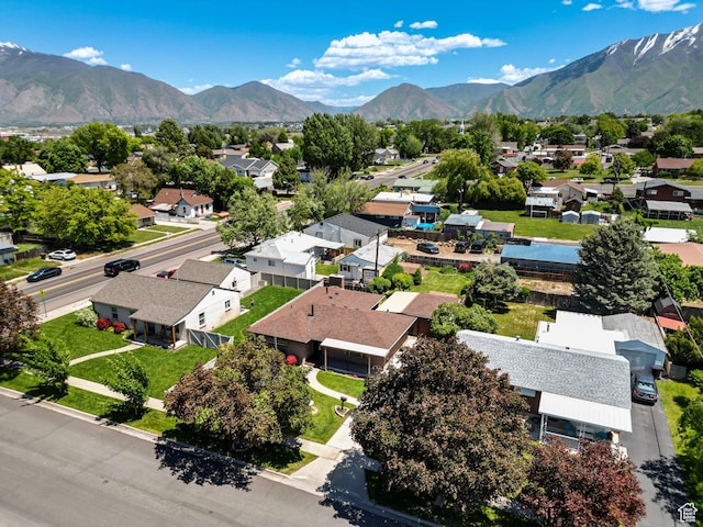 374 N 500 E, Spanish Fork, UT 84660 - aerial view of residential area featuring a mountain backdrop