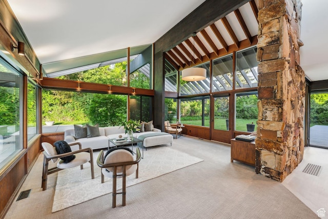 2067 E Pheasant Cir, Holladay, UT 84121 - sunroom featuring carpet and outdoor lounge area