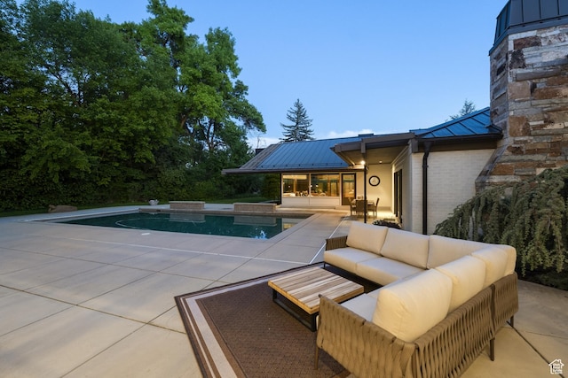 2067 E Pheasant Cir, Holladay, UT 84121 - swimming pool with an outdoor hangout area and a patio