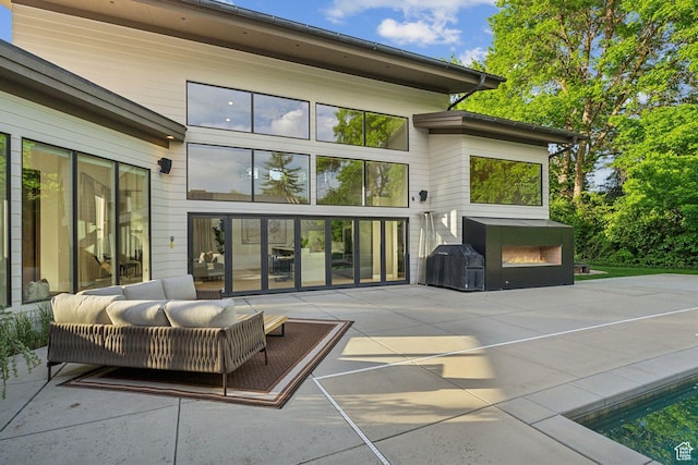 2067 E Pheasant Cir, Holladay, UT 84121 - view of patio / terrace with area for grilling and an outdoor hangout area