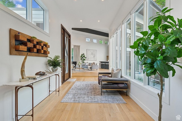 2067 E Pheasant Cir, Holladay, UT 84121 - sitting room featuring light wood-type flooring, recessed lighting, and baseboards