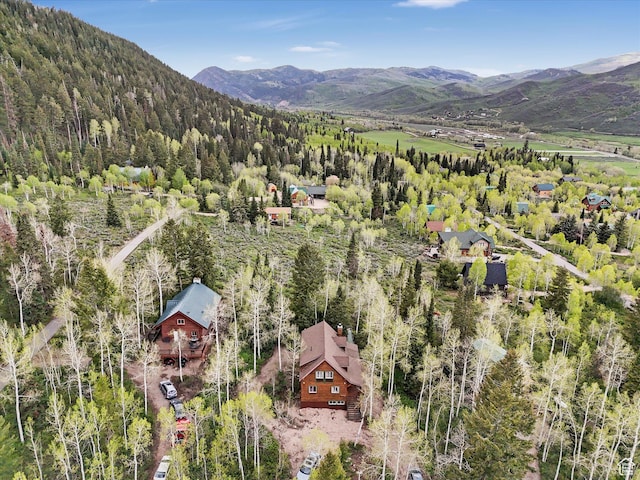 9281 N Uinta Dr, Oakley, UT 84055 - aerial view of a mountainous background and a heavily wooded area