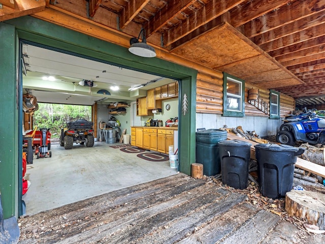 9281 N Uinta Dr, Oakley, UT 84055 - garage with a garage door opener
