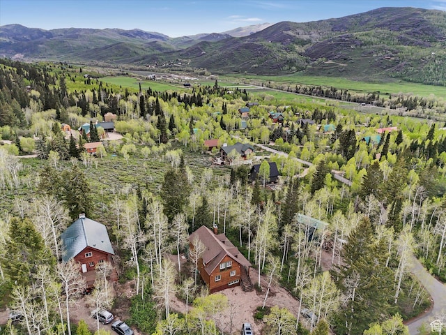 9281 N Uinta Dr, Oakley, UT 84055 - view from above of property with a mountainous background