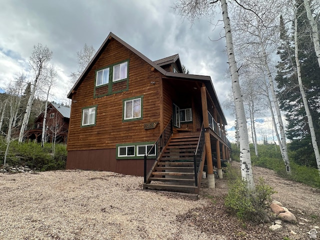9281 N Uinta Dr Unit 348, Oakley, UT 84055 - back of property with stairway