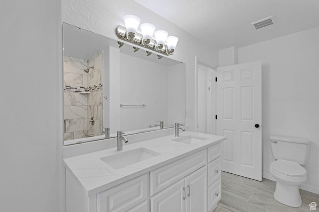 181 E 5150 S, Washington Terrace, UT 84405 - full bath with double vanity, toilet, and tiled shower