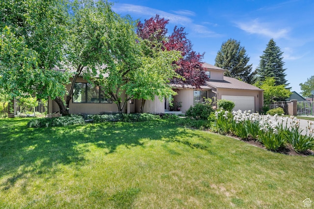 8848 S Willow Hills Ct, Sandy, UT 84093 - obstructed view of property featuring an attached garage and stucco siding