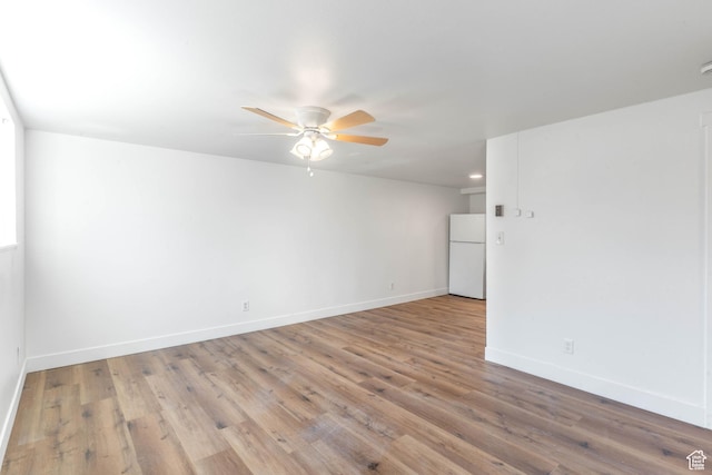 285 N 300 W, Orem, UT 84057 - empty room with a ceiling fan, wood finished floors, and baseboards