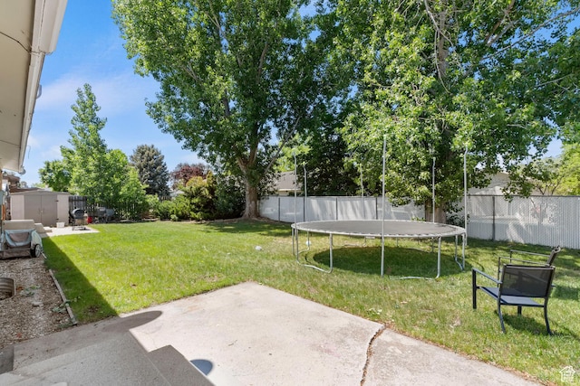 285 N 300 W, Orem, UT 84057 - view of yard featuring a trampoline and a patio
