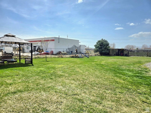 1191 N Geneva Rd, Provo, UT 84601 - view of yard featuring a gazebo and a playground