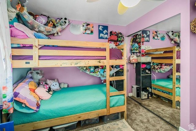 3631 W 7910 S, West Jordan, UT 84088 - carpeted bedroom featuring a ceiling fan