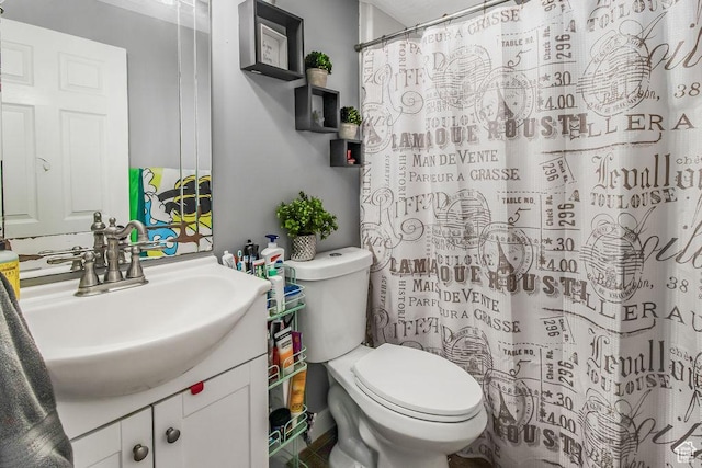 3631 W 7910 S, West Jordan, UT 84088 - full bath featuring vanity, toilet, and a shower with shower curtain