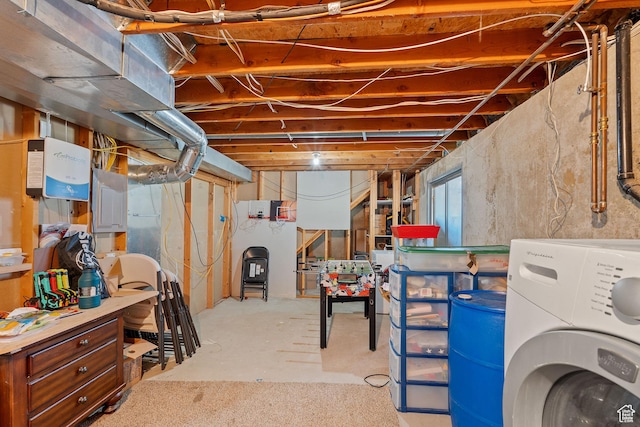 1265 W 1625 S, Syracuse, UT 84075 - basement featuring washer / clothes dryer
