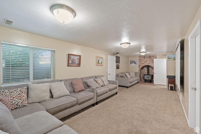 1265 W 1625 S, Syracuse, UT 84075 - living area with a textured ceiling and light carpet