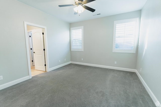 3288 W 2570 S, Hurricane, UT 84737 - carpeted spare room with a ceiling fan and baseboards
