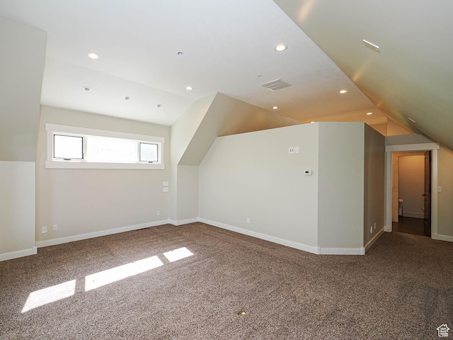 919 E 13800 S, Draper, UT 84020 - additional living space with lofted ceiling, carpet, recessed lighting, and baseboards