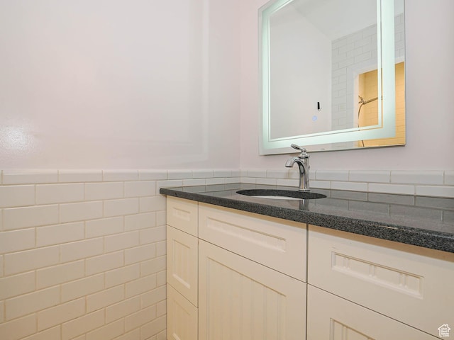919 E 13800 S, Draper, UT 84020 - bathroom with vanity and tile walls