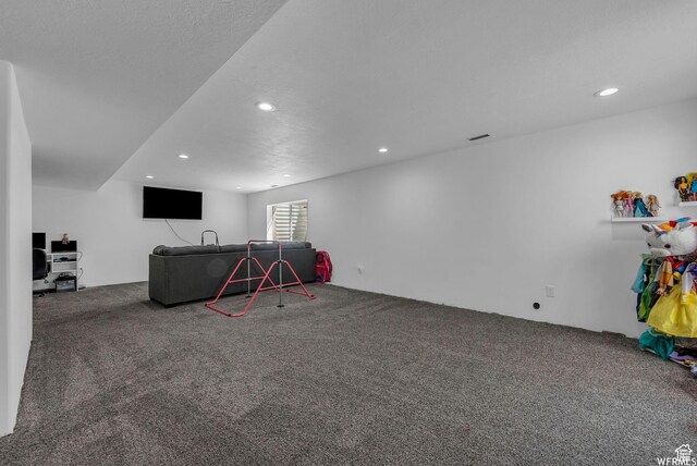 7217 N Hidden Steppe Bnd, Eagle Mountain, UT 84005 - playroom featuring carpet and recessed lighting