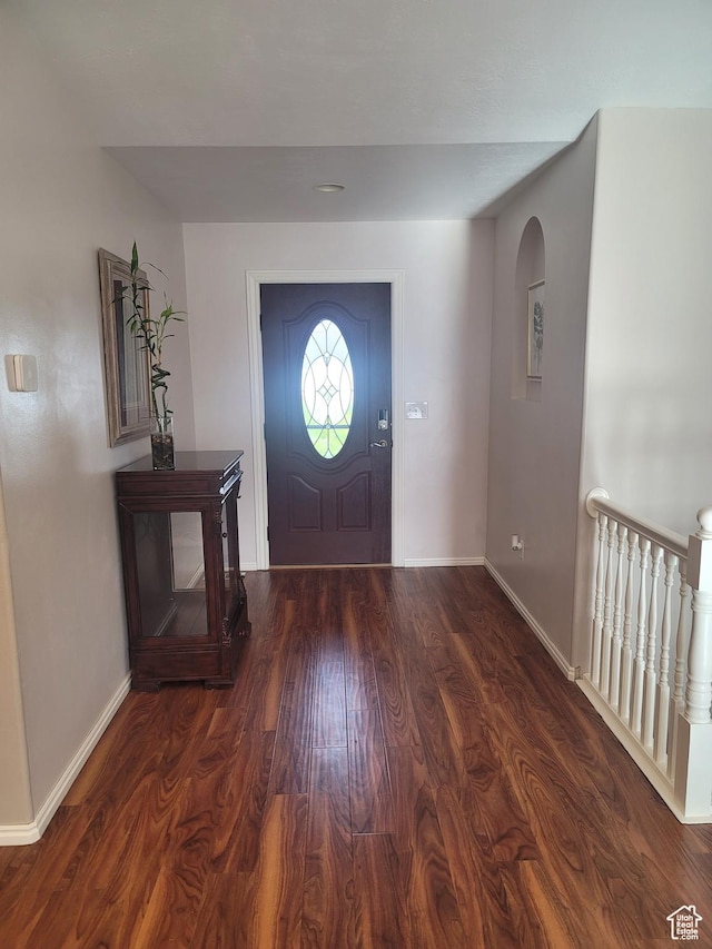 2981 S Pika Dr, West Valley City, UT 84128 - entryway with baseboards and wood finished floors