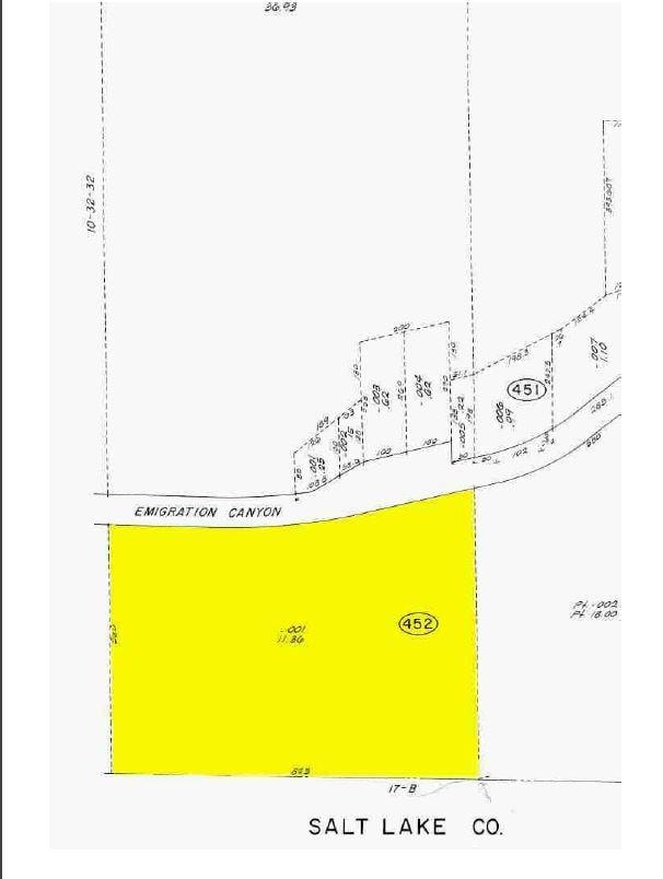 5548 E Emigration Canyon Rd E, Salt Lake City, UT 84108 - map of parcels