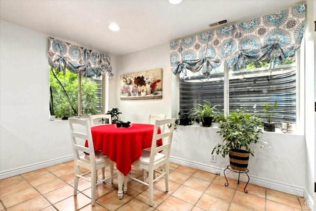 5548 E Emigration Canyon Rd E, Salt Lake City, UT 84108 - tiled dining room with baseboards and recessed lighting