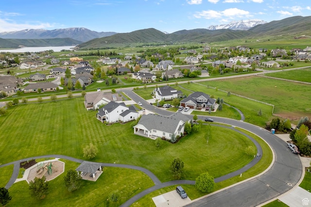 567 W Cascade Meadows Loop S, Midway, UT 84049 - aerial perspective of suburban area featuring a water and mountain view