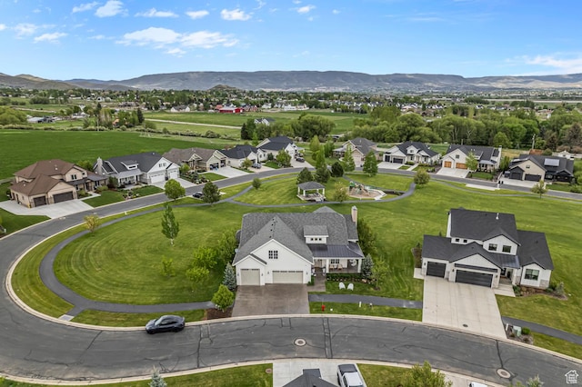 567 W Cascade Meadows Loop S, Midway, UT 84049 - aerial perspective of suburban area with mountains