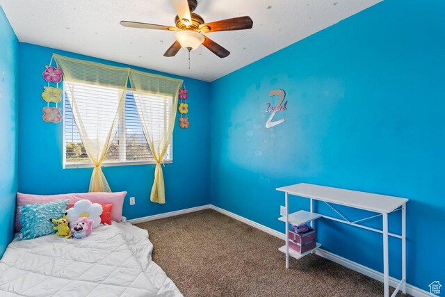 2856 W 3965 S Unit 78, West Haven, UT 84401 - carpeted bedroom featuring a ceiling fan and baseboards